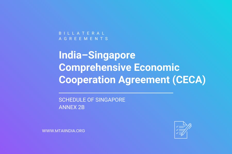 ANNEX 2B Schedule of Singapore