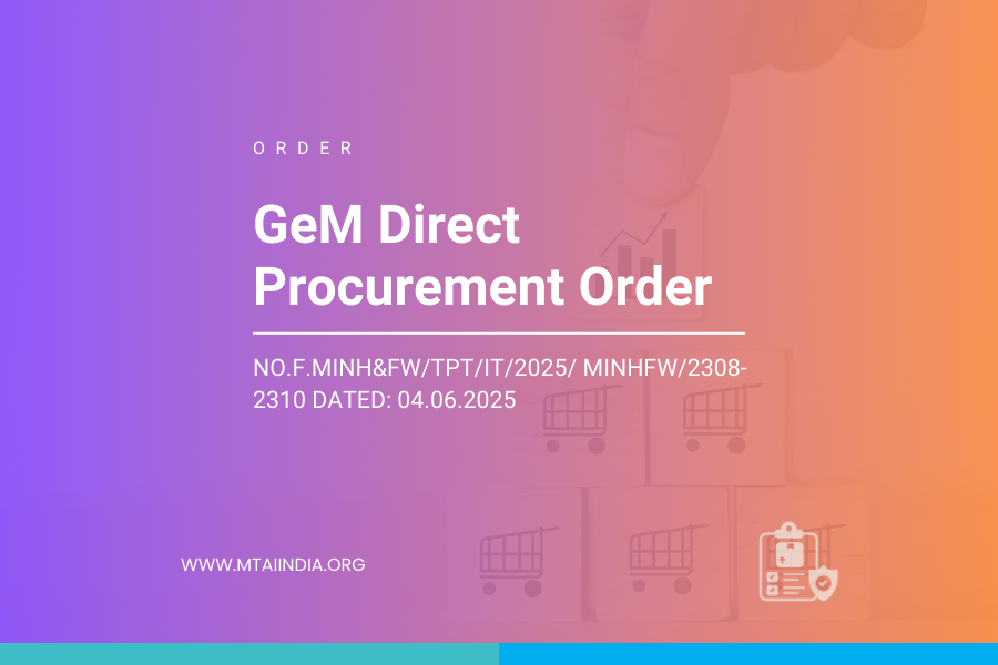 GeM Direct Procurement Order