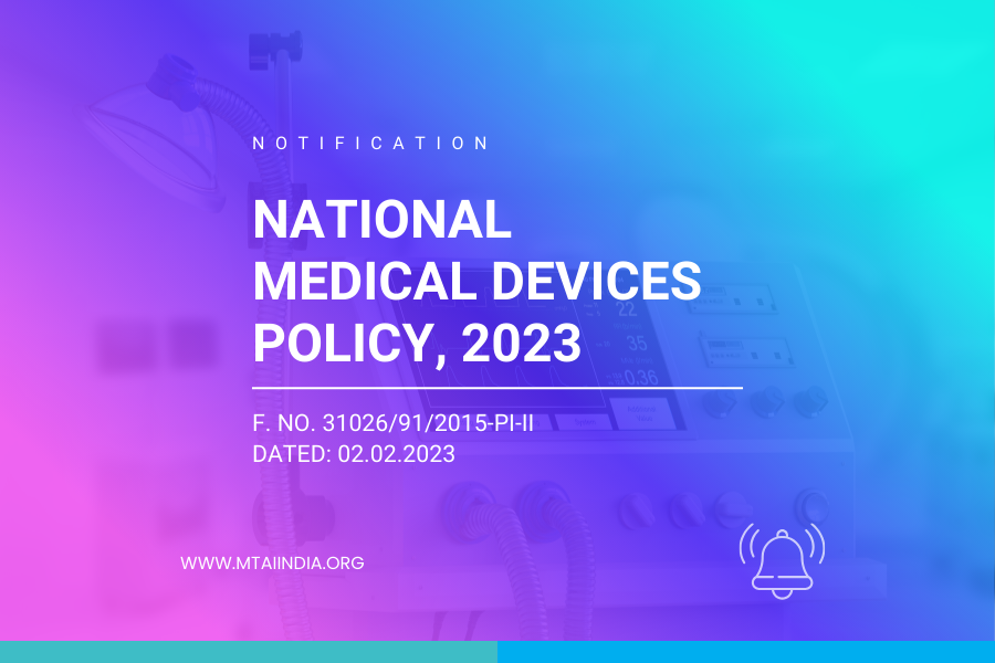NATIONAL MEDICAL DEVICES POLICY, 2023